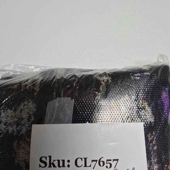 Vin Rouge Womens Abstract Cowl Neck Top Size Medium Long Sleeve Artsy Maximalist - Picture 13 of 13